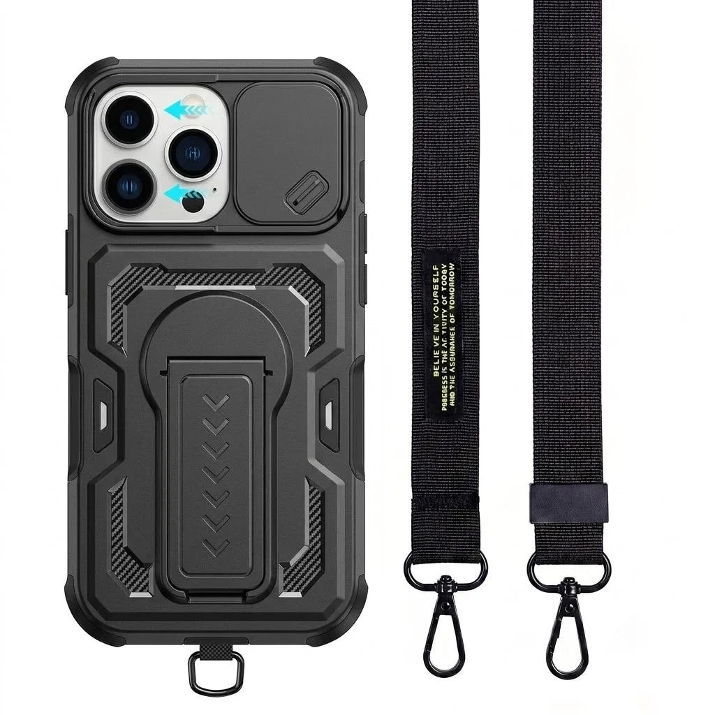 Sports Lanyards Case for Iphone 16 Pro Max 17 Air 18 Pro 16e 17e Iphone16 Iphone17 Best Protective Military Cell Phone Cover