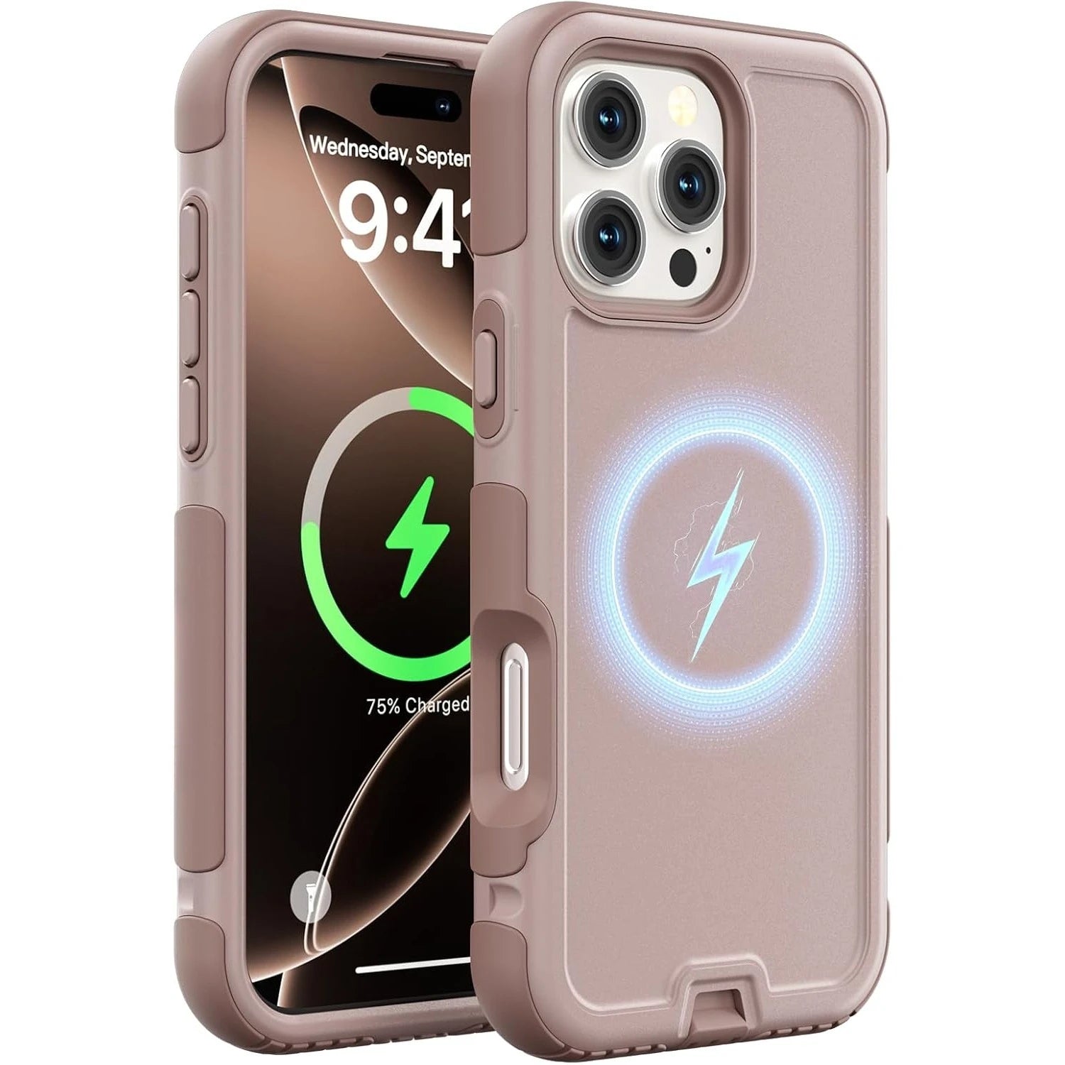 For MagSafe Heavy-Duty Armor Phone Case For IPhone 16/15/14 Pro Max Plus Magnetic Charging Military Grade Drop Protection Cover