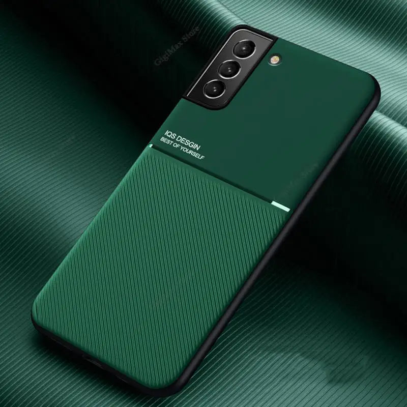 Leather Texture Magnet Case For Samsung Galaxy A53 A52S A52 5G A54 A33 A13 S23 S22 S24 Ultra Plus S21 S20 FE Car Magnetic Cover