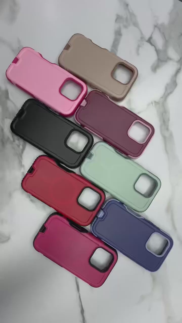 For MagSafe Heavy-Duty Armor Phone Case For IPhone 16/15/14 Pro Max Plus Magnetic Charging Military Grade Drop Protection Cover